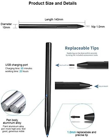 BoxWave Stylus Pen for HP Envy x360 Convertible 2-in-1 Laptop (15.6") - ActiveStudio Active Stylus 2020 with Ultra Fine