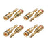4 Pairs 8 Plugs Gold Plated Speaker Banana Plugs Open Screw Type Brass Connector for Home Theater