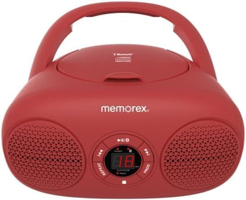 Memorex AM/FM Top Loading CD Player | Portable Stereo with Programmable Memory |