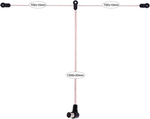 DIANN 75 3 FM Antenna Ohm FM Dipole Antenna with Adapters for Indoor Radio Home Stereo Receiver AV Audio Home Theater