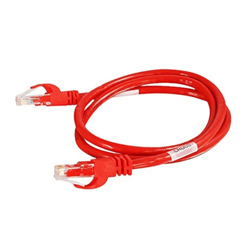C2G/Cables to Go 31381 Cat6 Snagless Unshielded (UTP) Network Crossover Ethernet Cable, Red, 5 Feet