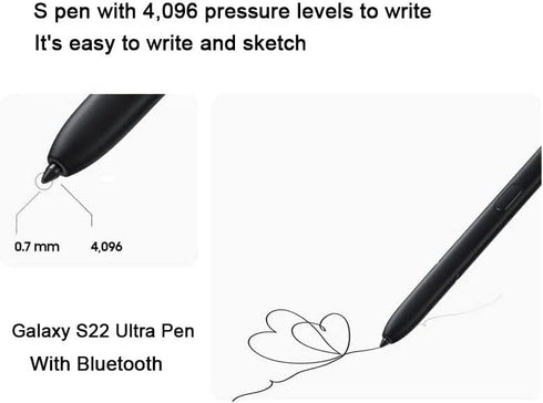 Galaxy S22 Ultra S Pen Replacement with Bluetooth for Samsung Galaxy S22 Ultra 5G Touch Stylus Pen, S22 S Pen