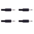 Fancasee 4 Pack 3.5mm Replacement Repair Plug Jack, 1/8" 3.5mm Solder Type DIY Audio Cable Connector