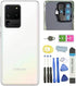 Demat Galaxy S20 Ultra Back Cover Glass Housing Door Replacement for Galaxy S20 Ultra 5G with Tools (White)