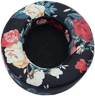 Replacement Ear Pads for Beats Studio 2 & 3 Wired/Wireless, Model B0501 B0500, Black Flower, Protein Leather and Memory