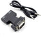 HDMI to VGA Adapter, 1080P 60Hz with 3.5mm Audio Cable, Compatible with Laptop to TV Projector Monitor