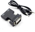 HDMI to VGA Adapter, 1080P 60Hz with 3.5mm Audio Cable, Compatible with Laptop to TV Projector Monitor