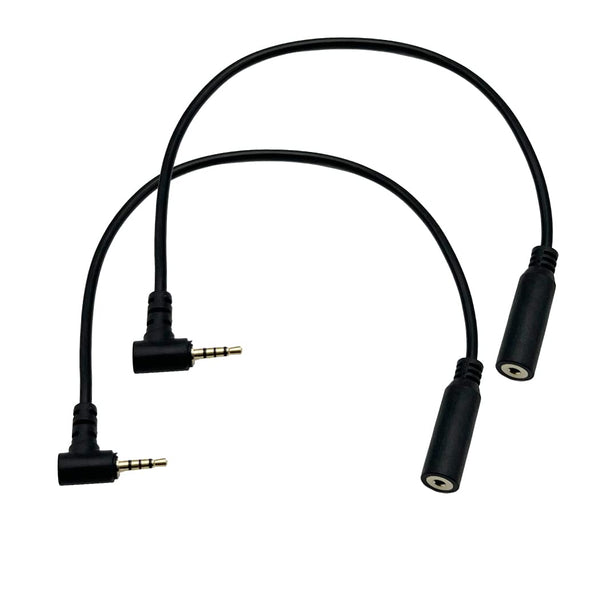 Seadream 2.5mm Extension Cable;2Pack 10inch 2.5mm Right Angled Male to Female Extension Cable