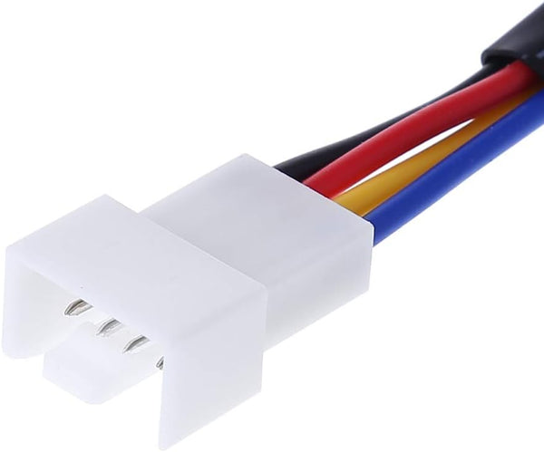 Hanzou Deceleration Line 27O PC Case Fan RPM Speed Reduction Silent Connector Resistor Cable for Quiet Mode