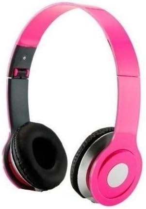 HeadGear 3.5mm Foldable Headphone Headset for Dj Headphone Mp3 M Pc Tablet Music Video and All Other Music Playersp (Pink)
