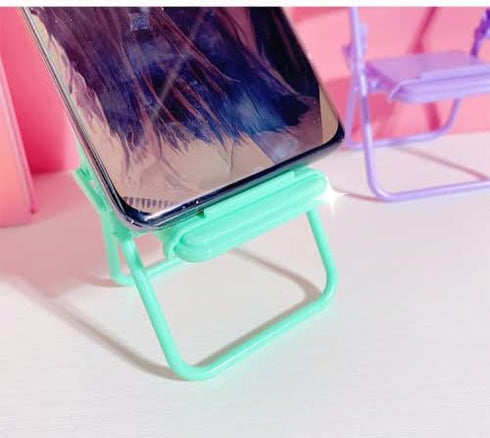 Cute Chair Cell Phone Stand for Desk, 3PCS Funny Holder Compatible with Smartphone/Phone/Pad/Tablet/E-Readers