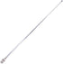 Fancasee 2-Pack BNC Radio Antenna with BNC Male Plug Jack Connector Adapter Telescopic Stainless Steel HF VHF UHF BNC