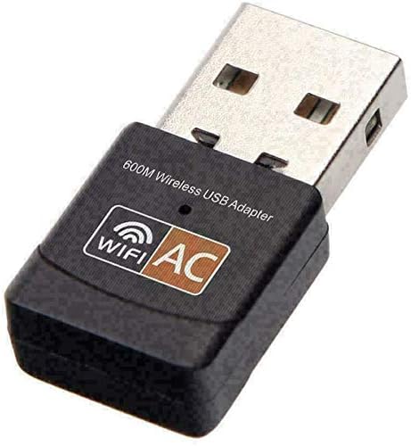 USB WiFi Adapter, AC600 Mbps Dual Band 2.4/5Ghz Wireless Mini Network Adapter, 802.11, for PC Desktop Laptop MAC