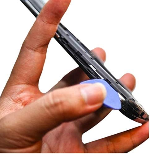 10 Pieces Universal Triangle Plastic Pry Opening Tool for Mobile Phone, Laptop, LCD Screen Disassembly, Blue Guitar