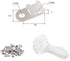 120 Set Cable Zip Tie Mounts Kit with 6" Zip Ties, White Cable Tie Base and Tapping Screw - Wire Cable Clips Organizer Holders Clamps. by Lhazemu