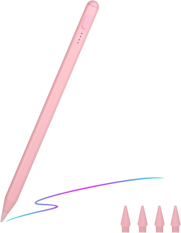 Stylus Pen for iPad with Tilt-Pressure Sensitivity, Multi-Point Anti-False-Touch, Fast Charging for 2018-2023 iPad