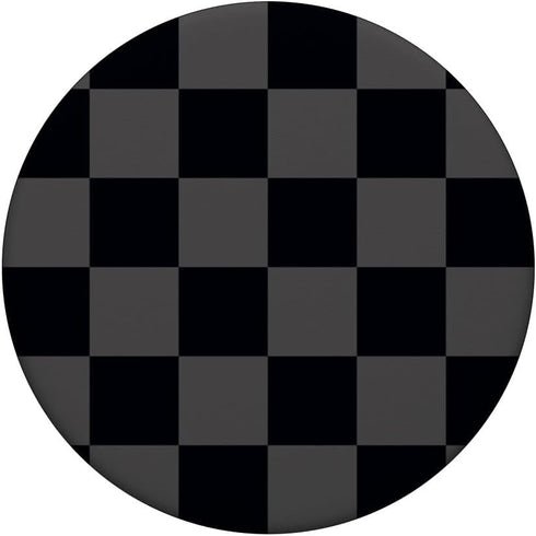 Checkered Black and Gray Checkerboard Pattern PopSockets Standard PopGrip