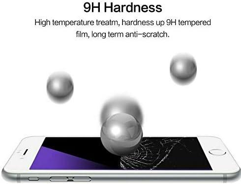 Anti Blue Light Tempered Glass Screen Protector for iPhone SE 3 (2022), SE 2 (2020), 8, 7 - Eye Protection.