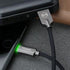 Smart LED 4FT/1.2M Auto Disconnect Nylon Braided Sync Charge USB Data Cable by mcdodo - Compatible with iPhone 14/13