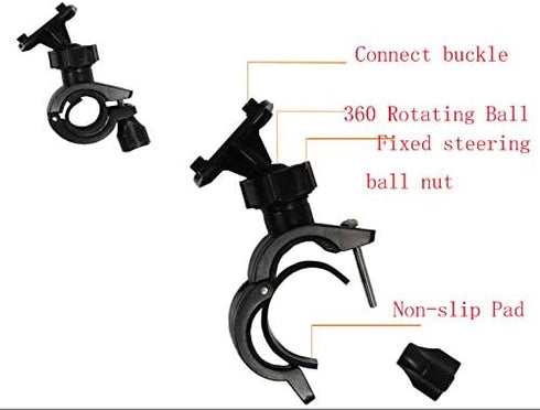Touch Screen Bike Mount Waterproof Phone GPS Case, Bicycle Handlebar Holder Bag for iPhone 16 Plus 15 14 13 Pro Max,