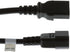 CablesAndKits 2ft C14 C13, 18 10A 250V AC Power Cord IEC to AWG, Computer Power Cable Extension for PC, Monitor