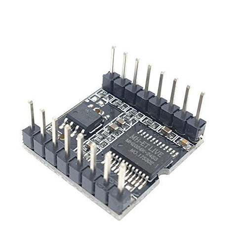 IndustrialField MP3 MP3 MP3-TF-16P DFPlayer Mini Player Module Voice Decode Board Supporting TF Card U-Disk IO/Serial