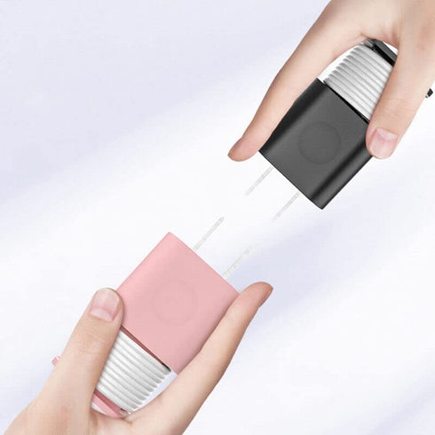 AUGEN 2 in 1 Silicone Charger Protector with Cord Wrap, iPhone Cord Organizer Cover for 18W/20W Power Adapter Case, Grey