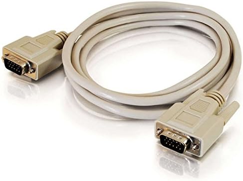 C2G 02635 Economy HD15 SVGA M/M Monitor Cable, Beige, 6 Feet (1.82 Meters)