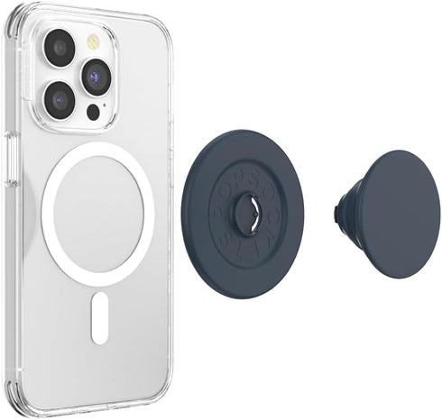 PopSockets Soft Touch Navy Magnetic Phone Grip & Stand for MagSafe