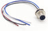 M12 4Pin Male Connector Cable, A Coded Straight Back Mount 1M Waterproof Male Aviation Socket IP67