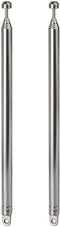 BINGFU 7 Sections Telescopic 74cm AM FM Antenna Portable Radio Antenna Replacement (2-Pack)