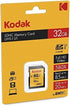 KODAK Premium Memory Card 32GB, 85MBs Read Speed, 25MBs Write Speed, Compatible with SDHC and SDXC standart - EKMSD32GHC10K