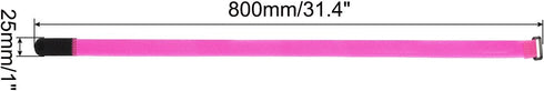 MECCANIXITY Hook and Loop Cable Tie, 31.4 x 0.9 Inch, Reusable with Buckle, Adjustable Multi-Purpose Wire Strap, Pink,
