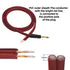 1/4 TS Plug to Bare Speaker Wire Audio Cable, 6.35mm Male Mono Adapter Replacement Open End (3feet*2)
