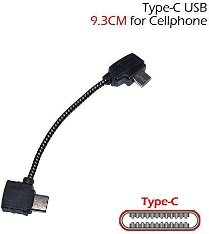 BTG Nylon Braided Type-C USB Data Cable for DJI Mavic Mini/Mini SE/Mavic Pro/Mavic Air/Mavic 2 Pro Zoom
