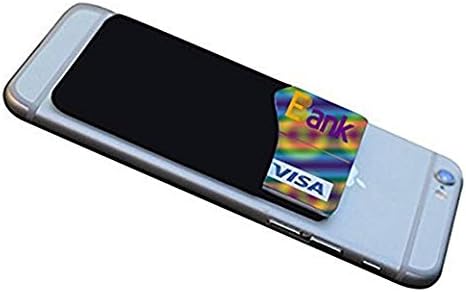 Silicone Phone Card Holder Sockets, Stick-on ID Credit Card Wallet Pouch Sleeve for Most Smartphones (Hot Pink)