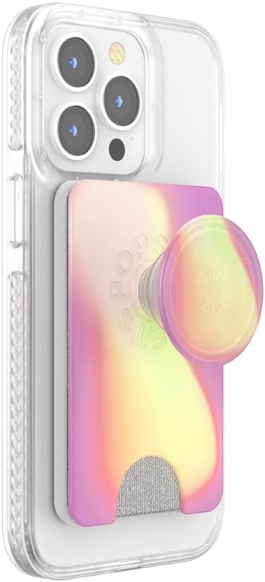 PopSockets Aurange Phone Wallet with Expanding Grip, Card Holder, Wireless Charging, MagSafe Compatible