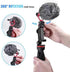 Metal Phone Tripod Mount with Rotatable Cold Shoe for Microphone, Compatible with iPhone Tripod Adapter