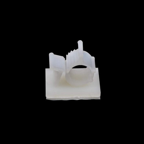 25PCS White Adhesive Backed Nylon Wire Adjustable Cable Clips