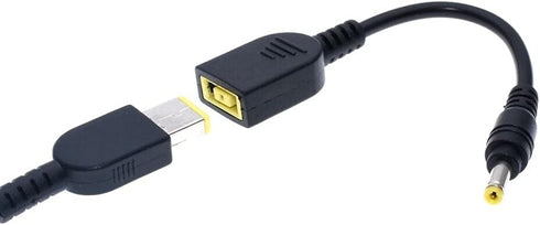 JMT DC 7.9 x 5.5mm Round Jack to Square USB Plug Converter Laptop Power Adapter for Lenovo ThinkPad IBM Charger