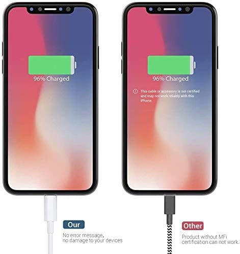 Marchpower Lightning Cable MFi Certified, 3Pack 6FT iPhone Charging Cable, USB A to Lightning for iPhone 14 Plus, 13