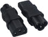JORINDO 2 Pack IEC320 C6 C13 3 C13 3 C6 C6 C13 to Power Adapter Adapter Plug,IEC Pole Female to PIN Male AC Converter