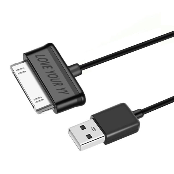 30-Pin Charger Cable for Samsung Galaxy Tab 2 10.1, 8.9, 7.7, 7.0 Plus - Black Charging Sync Data Cord