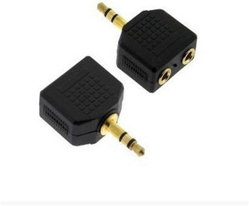 3.5mm Headphone Y Splitter, 1 Male to 2 Female Audio Jacks, Ideal for All Media Players & Audio Devices with 3.5 mm Port