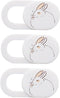 DIYEAH 3Pcs Cartoon Sleepy Bunny Cover Slide Privacy Protection for Tablets and Phones