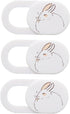 DIYEAH 3Pcs Cartoon Sleepy Bunny Cover Slide Privacy Protection for Tablets and Phones