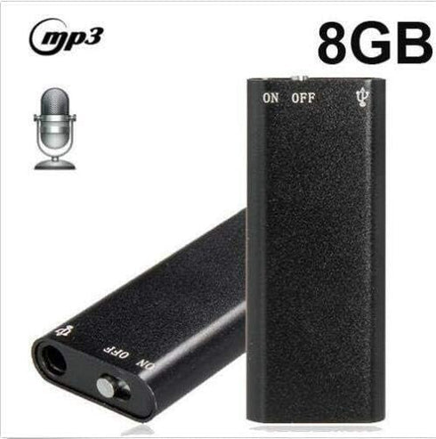 MONGITI 8GB Mp3 MONGIFI Ultra Thin Digital Voice Recorder - Super Sensitive Microphone & Player