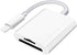 SD Card Reader for iPhone iPad Camera, Dual Card Slot Memory Card Reader Supports SD and TF Card, Portable Adapter