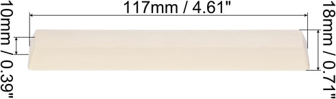 PATIKIL 6.25u Spacebar Keycaps, Universal PBT Keyboard Replacement Accessories for MX Mechanical Keyboard, Beige by PATIKIL