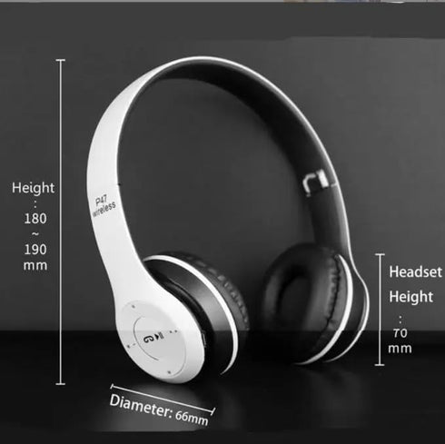 Upgraded Hybrid Noise Cancelling Headphones, Wireless Bluetooth with Mic, Fast Charging, Deep Bass, Soft-Earpads, White